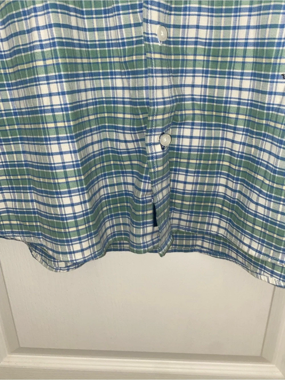 L.L. Bean Men’s Blue Green Plaid Slightly Fitted Button-Down New Shirt L/Tall